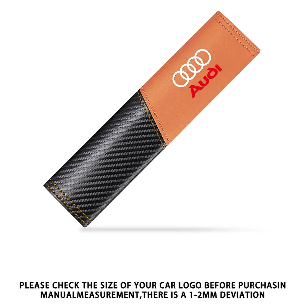 1Pcs Car Seat Belt Shoulder Carbon fiber Protector Pads For Audi Sline TT Q1 Q2 Q3 Q4 Q5 Q6 Q7 A1 A2 A3 A4 A4L A5 A6 A7 A8 A8L