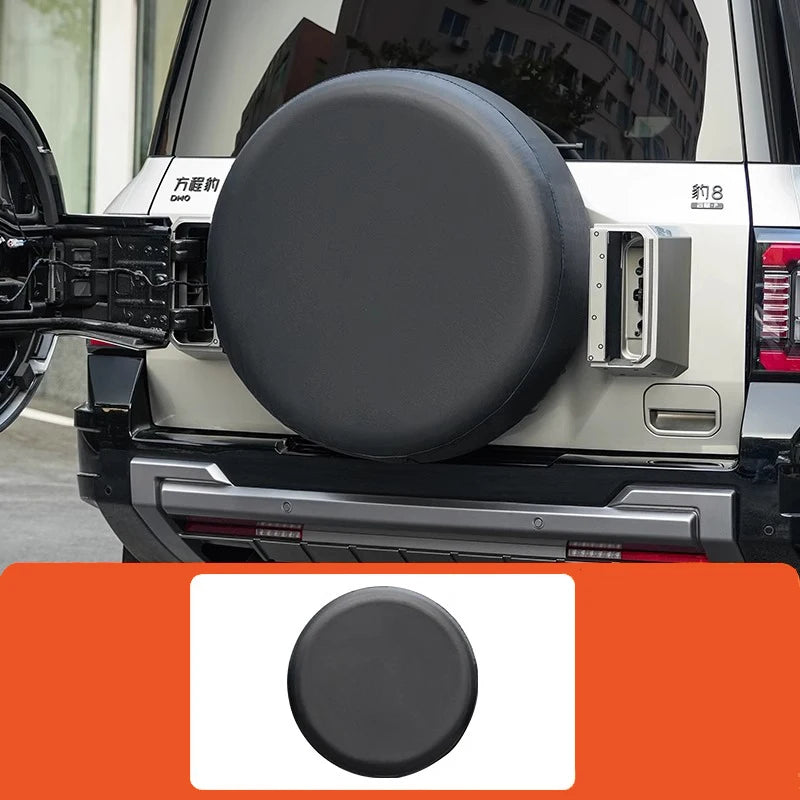 Leather Spare Tire Cover for BYD Leopard 8 Rear Tailgate Mounted Exterior Accessory