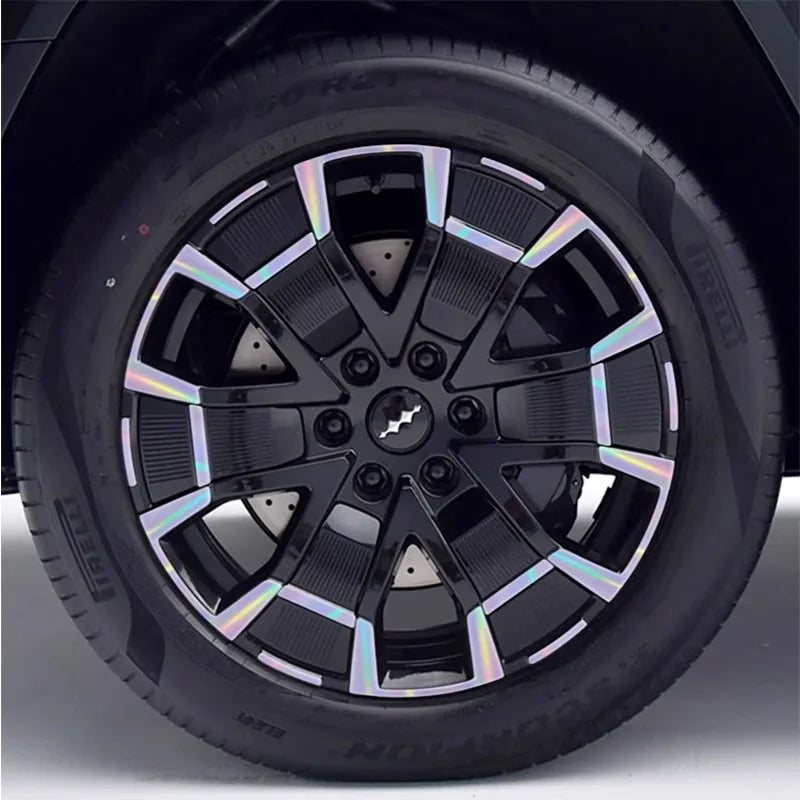 21-inch Wheel Sticker for BYD Leopard 8 Matte Black Wheel Wrap with Scratch Protection Accessory