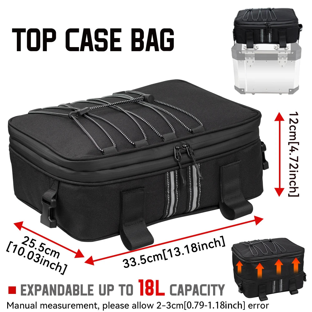 Top Bag Motorcycle For BMW R 1200 1250 GS LC F650GS ADV Adventure Top Box Panniers Bag Case Luggage Bags Waterproof