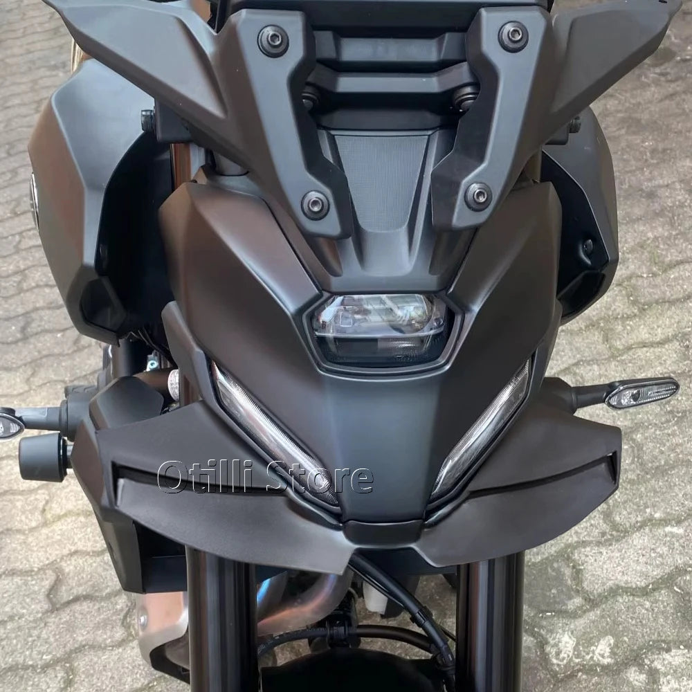 MT 07 2025 Motorcycle Downforce Winglet Aerodynamic Wing Front Spoiler Kit New Accessories Front Spoiler For Yamaha MT07 MT-07