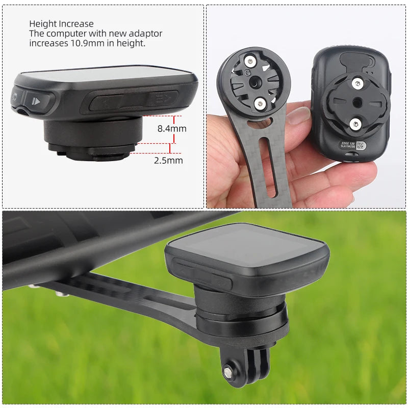 Bicycle Speedometer Mount Bracket Fixed Base Accessories for Garmin Bike Front Light Convex Male Buckle Replacement Repair Parts