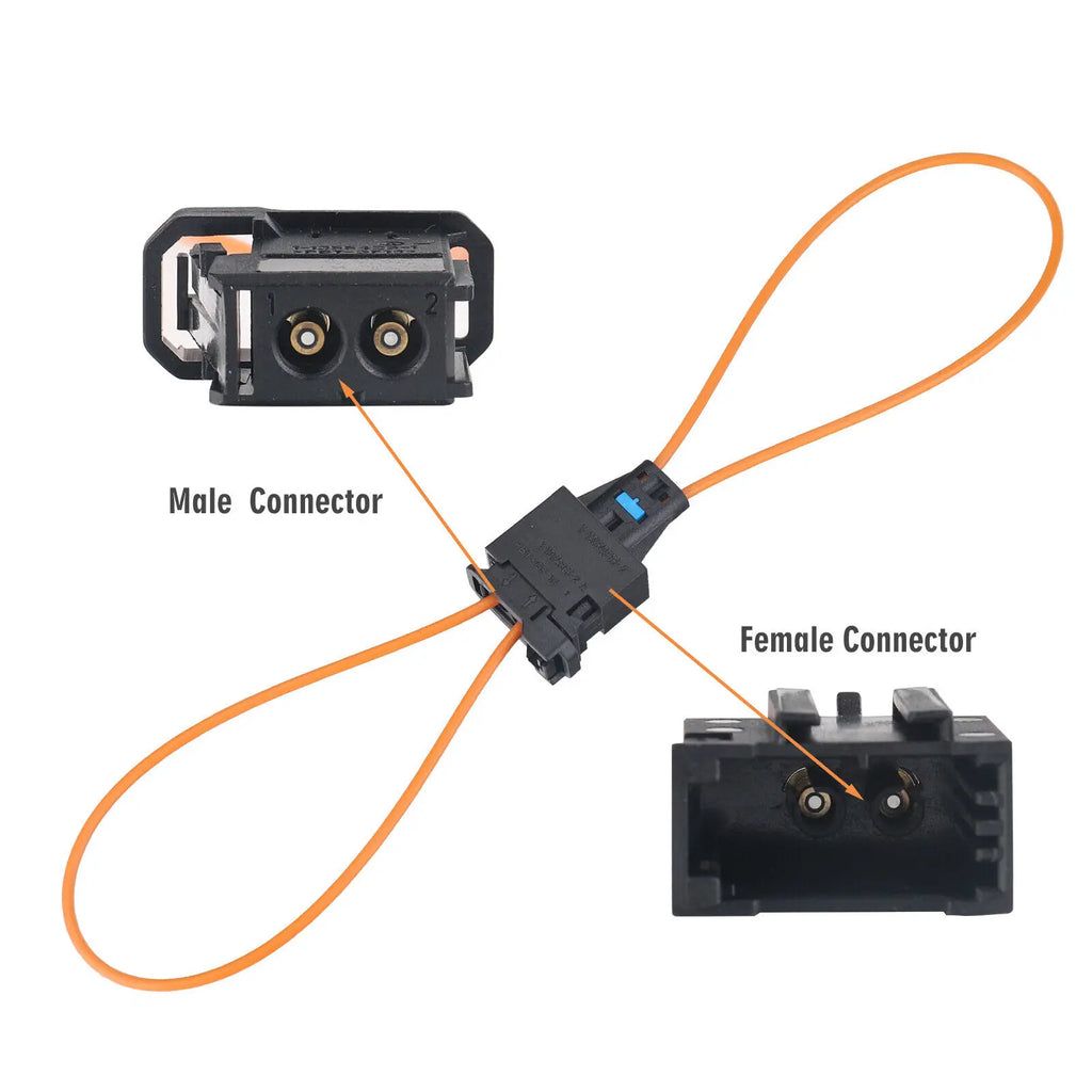 MOST Fiber Optic Loop Male Female For BMW Porsche Mercedes Audi Bypass Connector