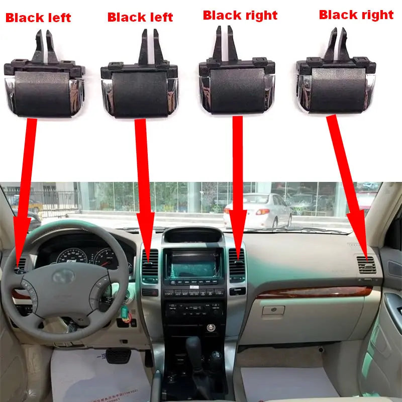 For Toyota Land Cruiser Prado LC120 2003-2009 Air Conditioner Outlet A/C Air Conditioning Vents Tab Clip Repair Kit Accessories