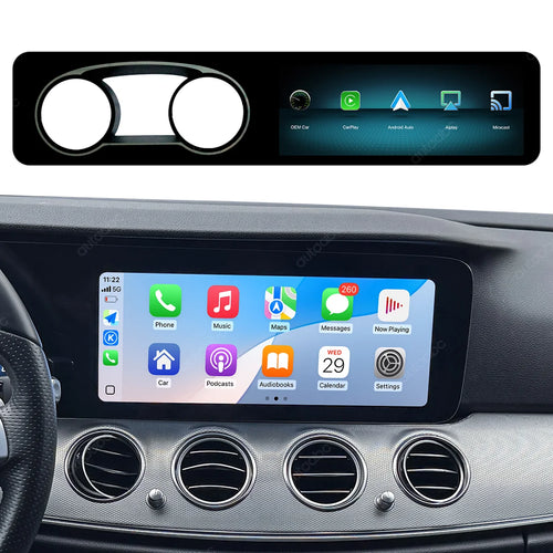 12.3 Inch Linux Carplay Multimedia Screen For Mercedes Benz E Class W213 NTG5.5 Wireless CarPlay Android Auto