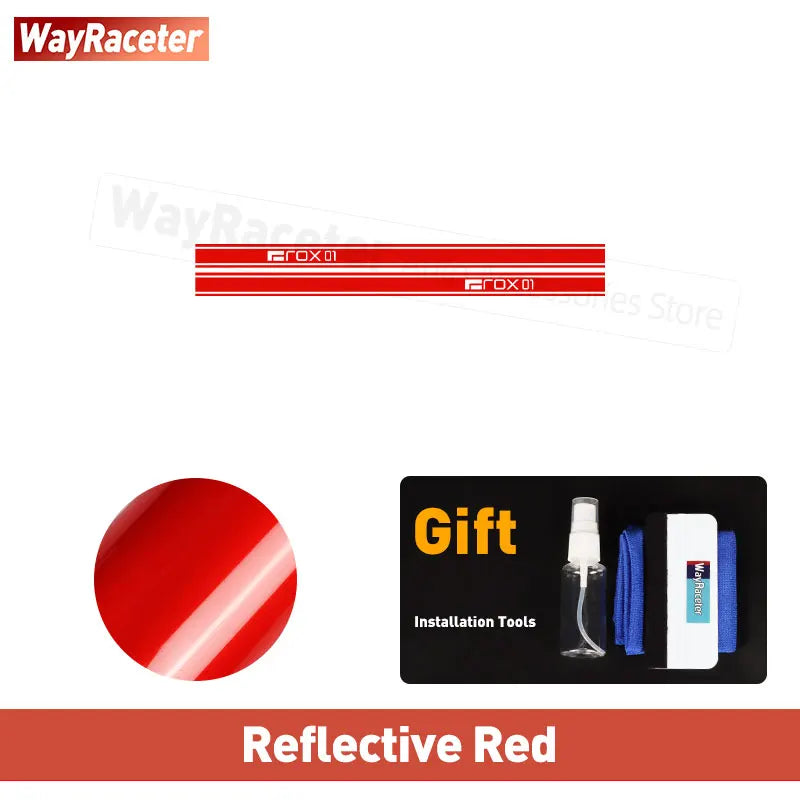 2 Pcs/Set Door Side Stripes Sticker Carbon Fiber Vinyl Decal For Polestones 01 ROX 01 2025 2026 2023 2024 Accessories