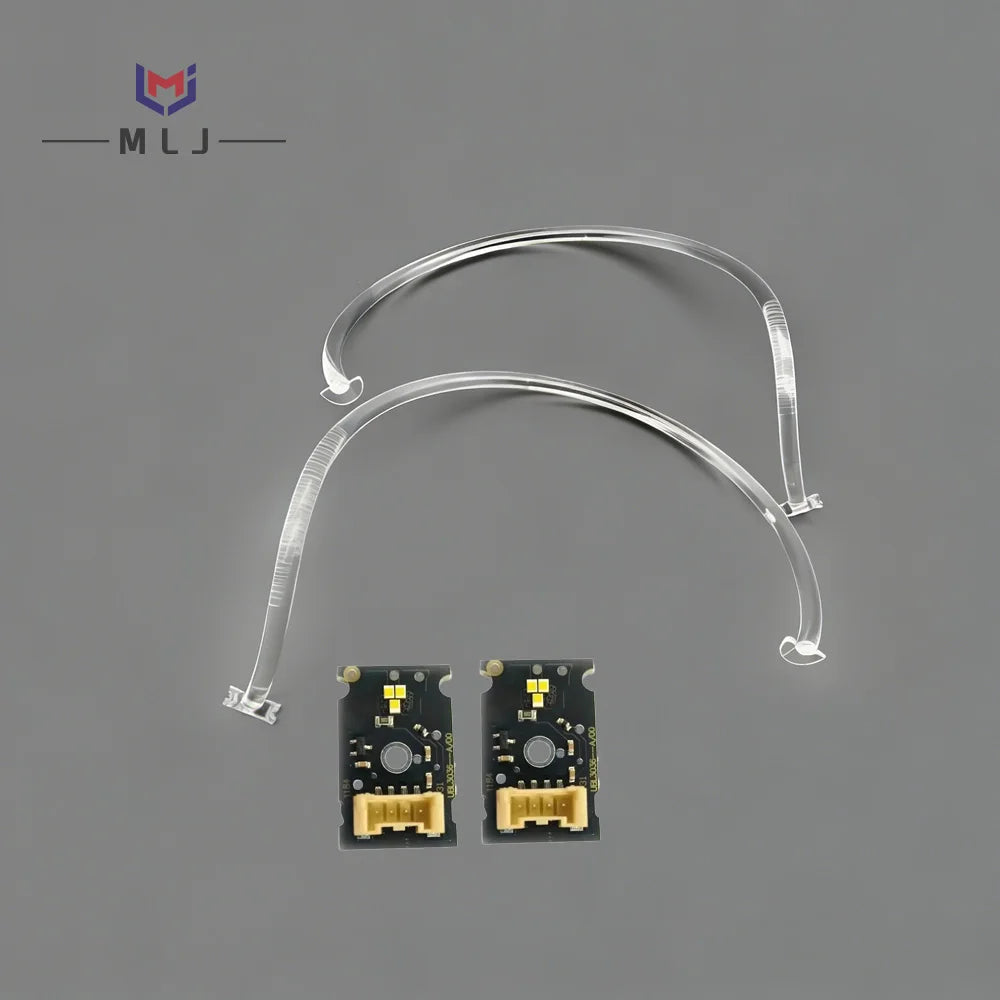Superbright White Lightsource Car Headlight DRL Chips Light Guide Tube Strip Repair Parts For Land Rover Defender 2021 2022 2023