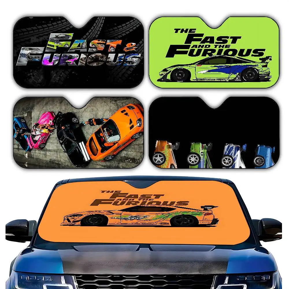 Cool The F-fast And The F-furious Stylish And Trendy Windshield Sunshade, Car Windshield Cover, Car Sunshade Curtain