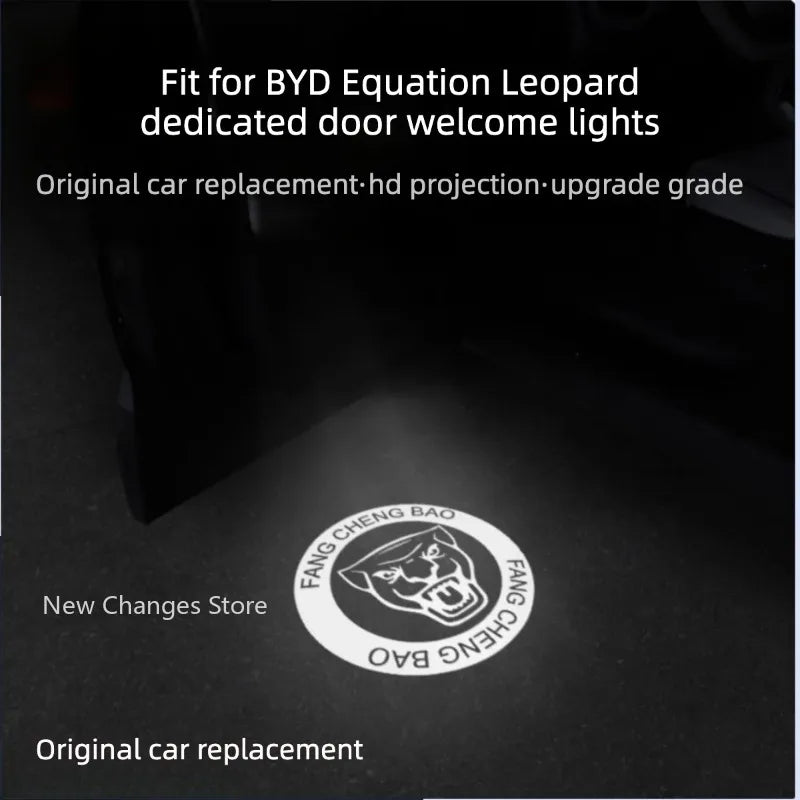 For BYD Equation Leopard 8 Leopard 5 Titanium 7 Door Welcome Light Modification Non-destructive Installation Ambient Light Parts