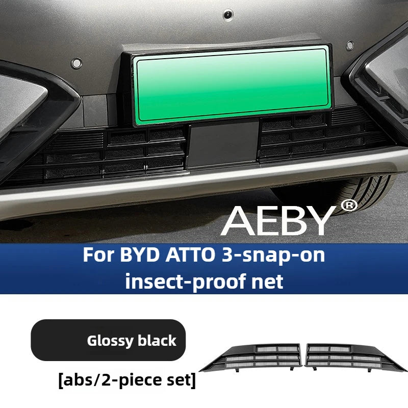 AEBY For BYD ATTO 3 Smart Driving Edition 2022-2025 Condenser Radiator Guard Protection,Front Radiator Guard Cover,Debris Guard