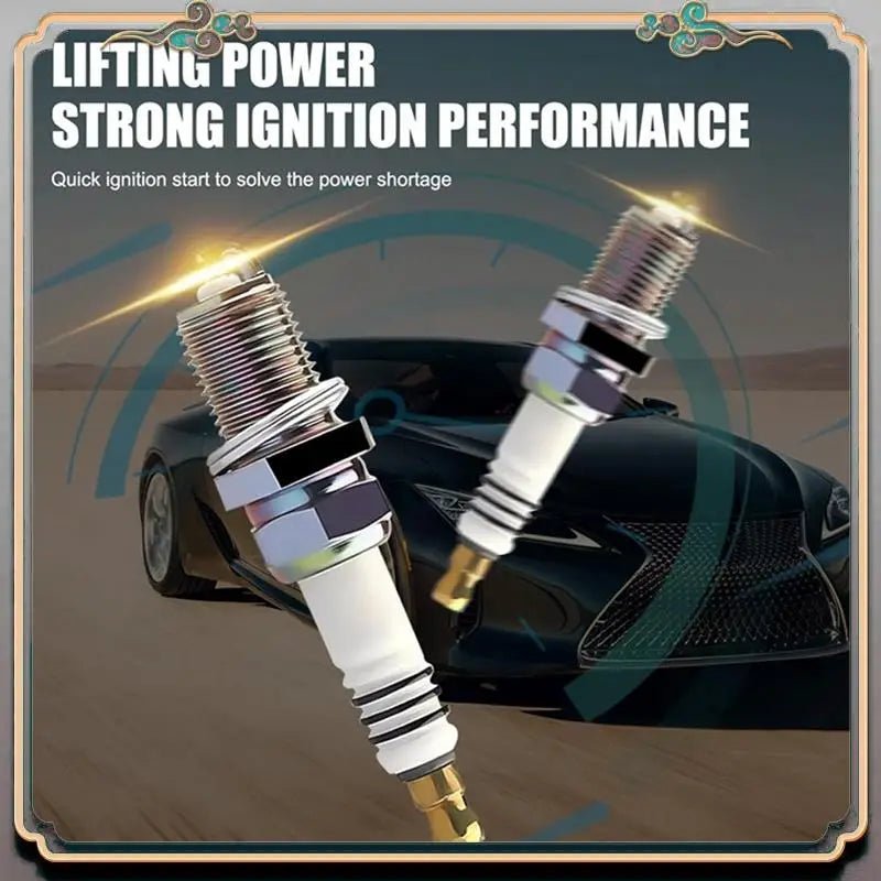 A73Q-4Pcs Car Spark Plug Automotive Engine Replacement Parts BKR5EIX-11 5464 For Honda Mazda Lexus Spark Plug