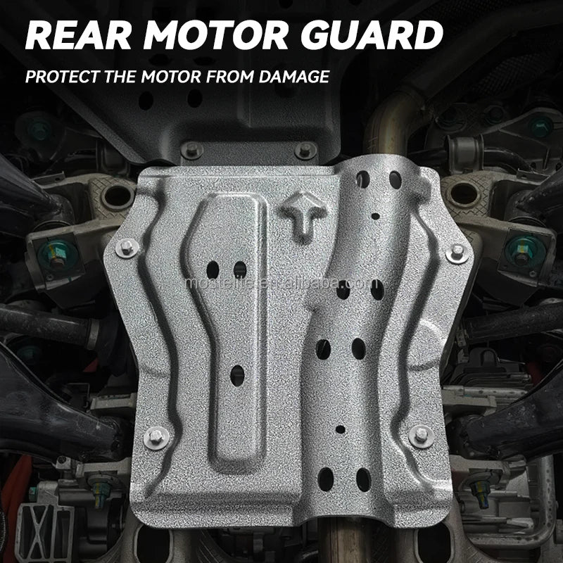 2025 Hot Sale Aluminum Motor Battery Guard Under Bottom Protection Engine Guard Chassis Skid Plate For BYD Leopard 8 Accessories