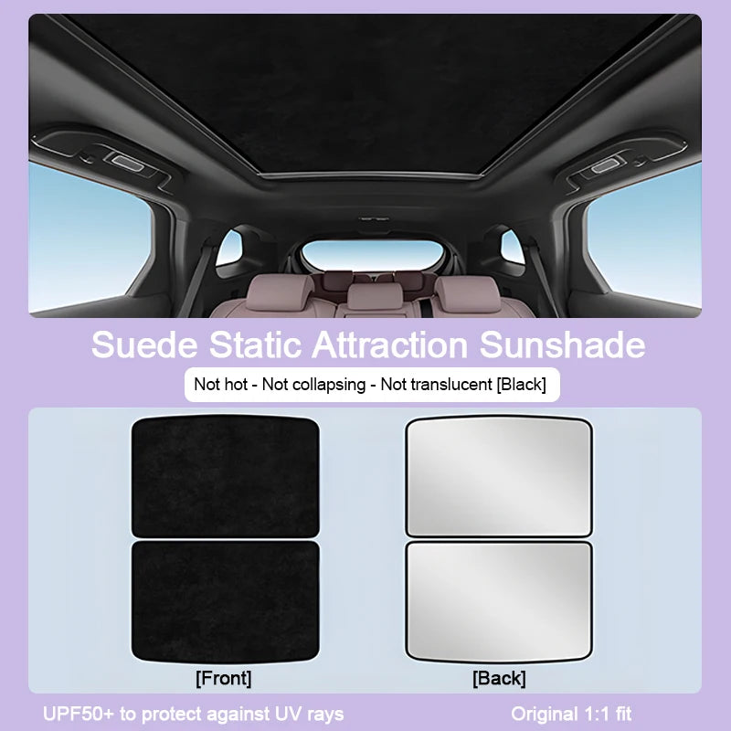 For Rox Polestones 01 2026 2025 2024 2023 Electrostatic Adsorption Sun Visor Roof Sunshade Accessories Interior Sun Protection