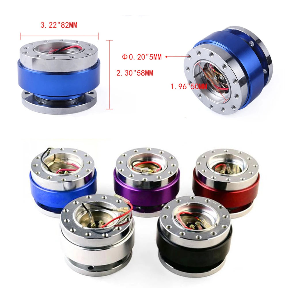 Universal Car Auto Steering Wheel Quick Release Hub Adapter Snap Off Boss Kit Car Accessories