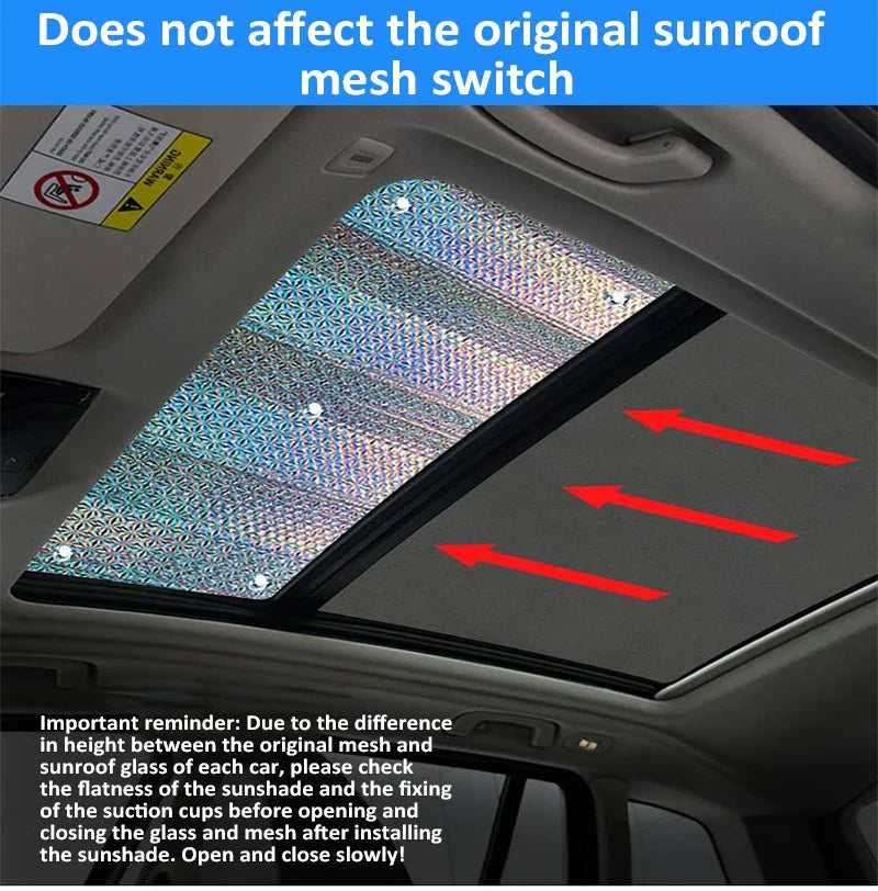 Car Window Sunshades For BYD Sealion 7 2024 2025 2026 2027 Aluminum Film Skylight Pads Sun Shade Visor Shield Covers Accessories