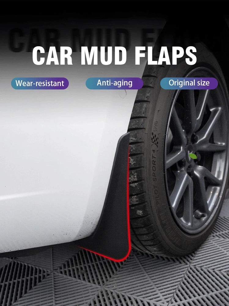 4PCS For Nissan Armada Patrol QX80 Y62 2021~2024 Mudflap Mudflaps Fender Front Rear Flaps Splash Guard Car Accessories Mud Flaps