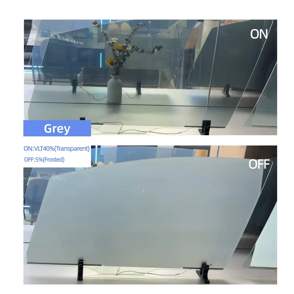 Deep Black Automotive Switchable Smart Tint Privacy Glass Dimming Car Tint With Remote Control