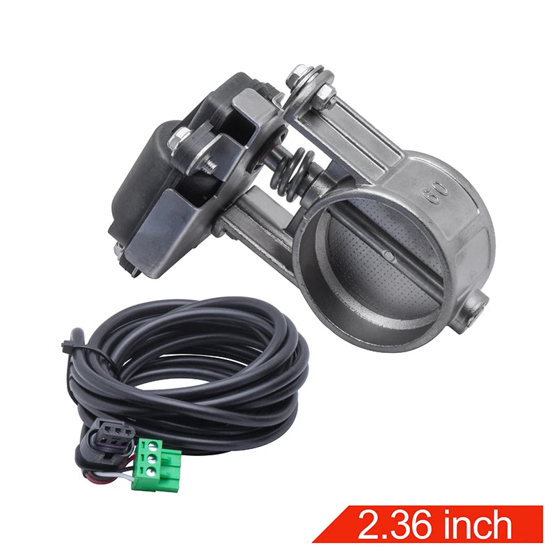 Electric Exhaust Control Valve Dual Set With Remote Cutout Control For 2"/2.36"/2.5"/2.75"/3" Pipe 2pcs Valve
