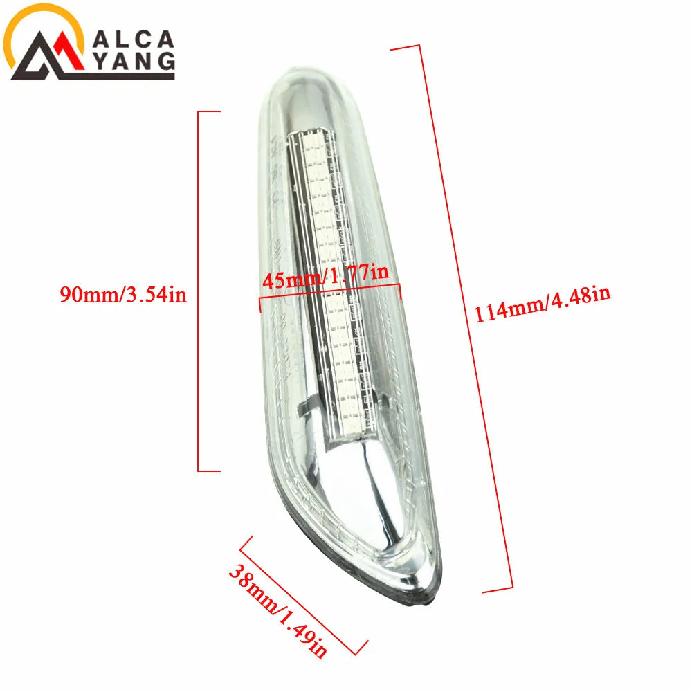 Dynamic LED Turn Signal Light Side Marker For BMW E60 E61 E90 E91 E87 E81 E83 E84 E88 E92 E93 E82 E46 1 3 5 Series X1 X3 2004