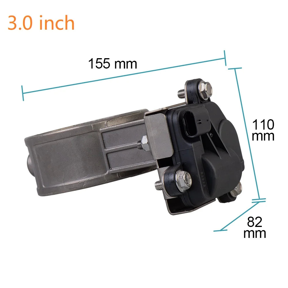Electric Exhaust Control Valve Dual Set With Remote Cutout Control For 2"/2.36"/2.5"/2.75"/3" Pipe 2pcs Valve