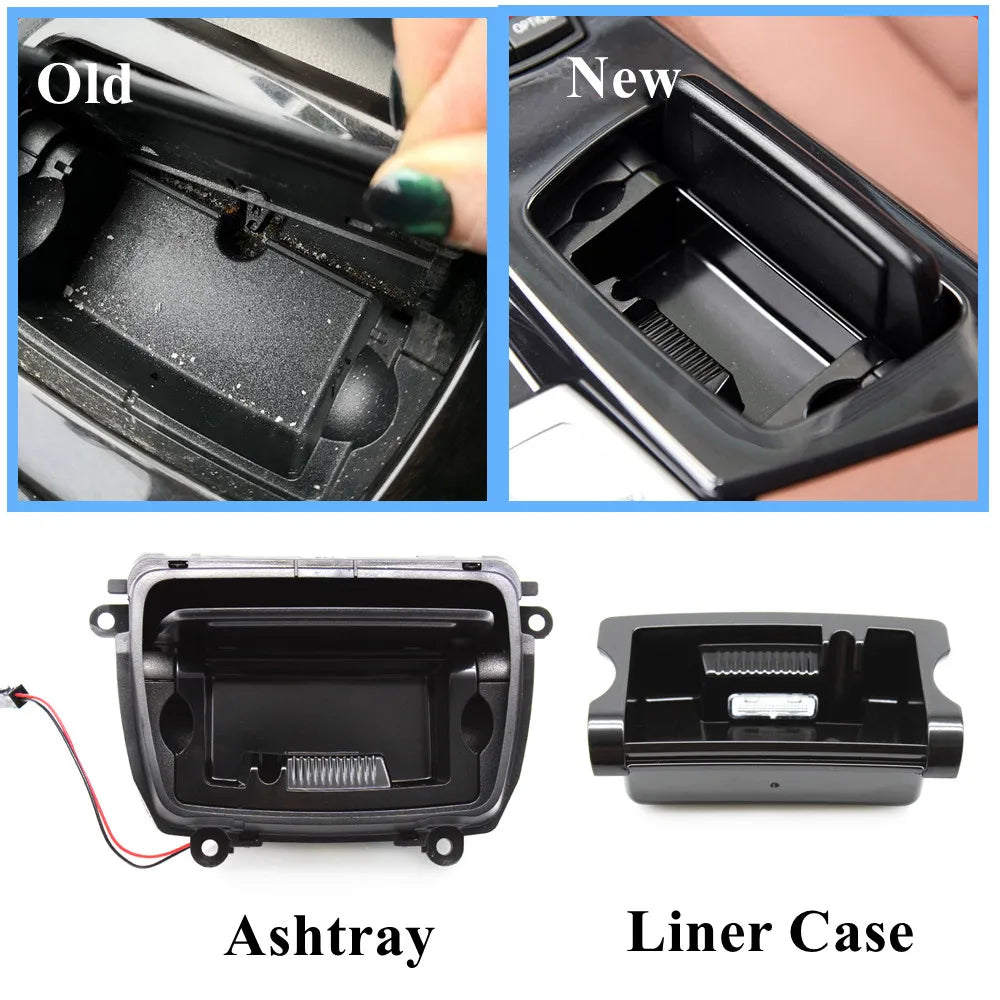 Car  ABS Center Console Ashtray Assembly Liner Box Cover For BMW 5 Series F10 F18 520 523 525 528 530 535 2010-2017 51169206347
