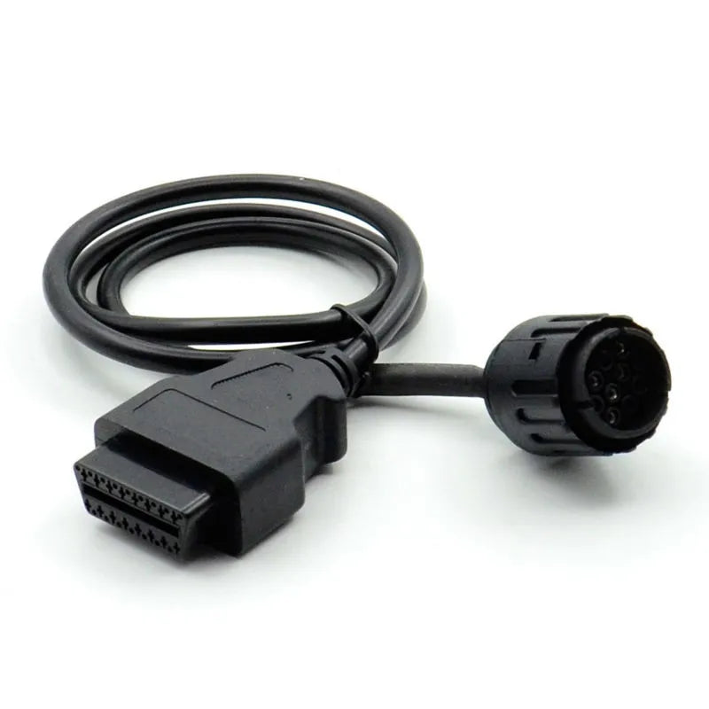 Motorcycles 10 Pin Adapter ICOM-D Cable 10Pin To 16Pin OBD2 Diagnostic Connector Motobikes OBD 2 Extension Cable