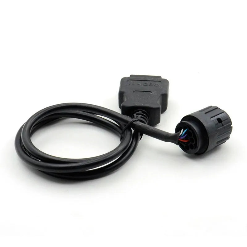 Motorcycles 10 Pin Adapter ICOM-D Cable 10Pin To 16Pin OBD2 Diagnostic Connector Motobikes OBD 2 Extension Cable