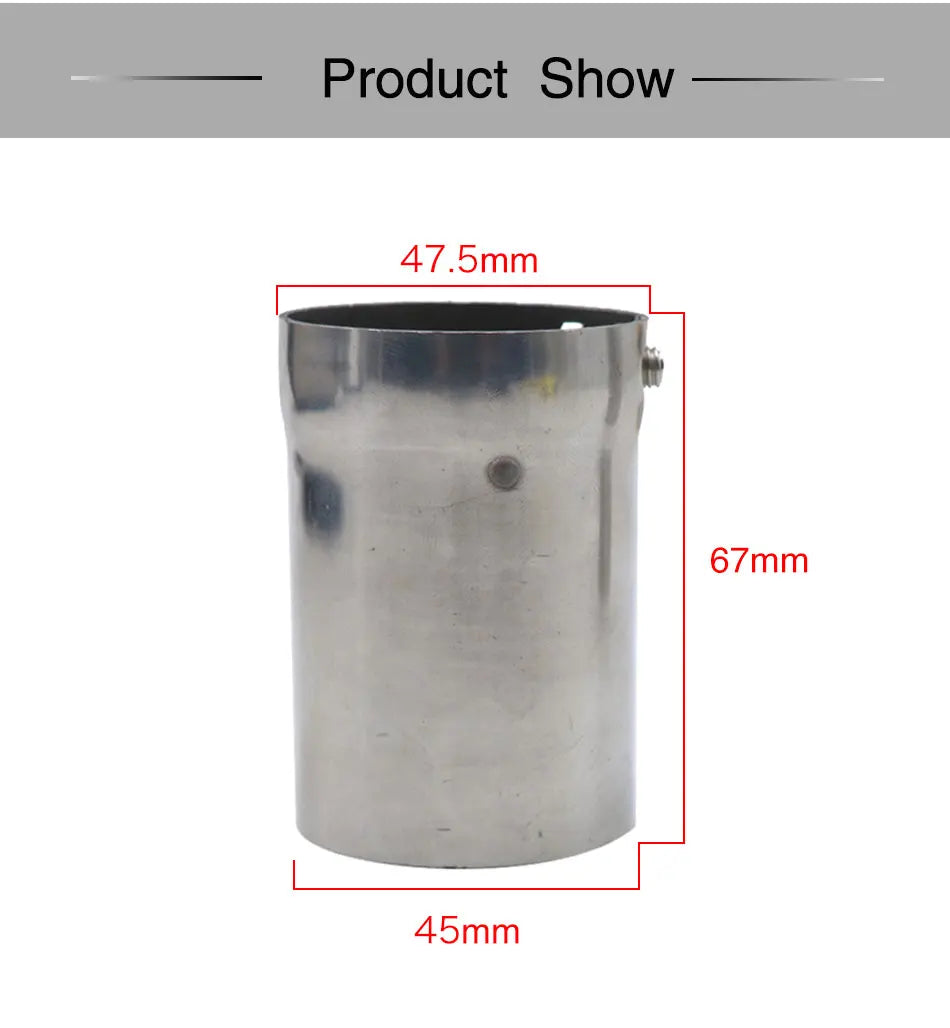 ZSDTRP 50.8mm 60mm Motorbike Universal Front Catalyst DB Killer for Motorcycle Exhaust Muffler