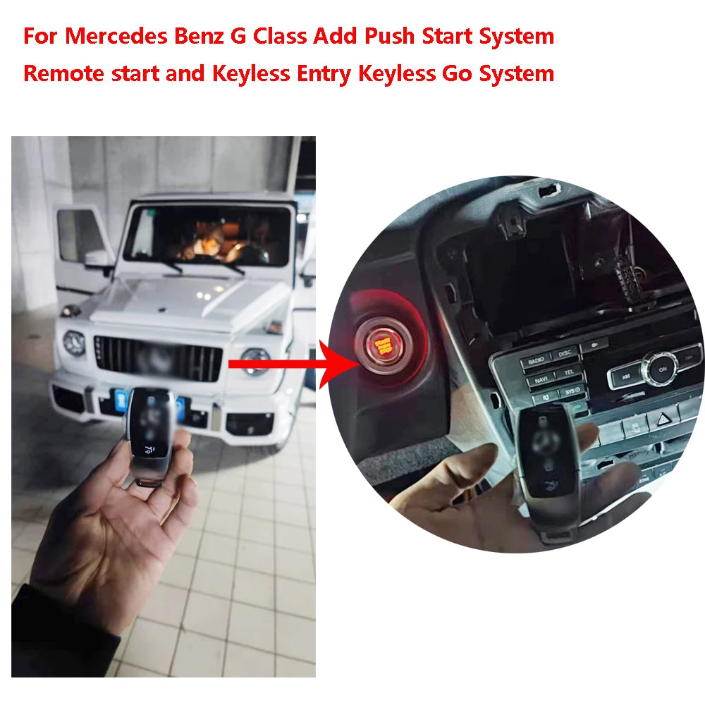 For G W463 G65 G55 G63 G500 G550 Year 2013-2018 Upgrade Keyless Start Keyless GO Remote Start Car Accessories