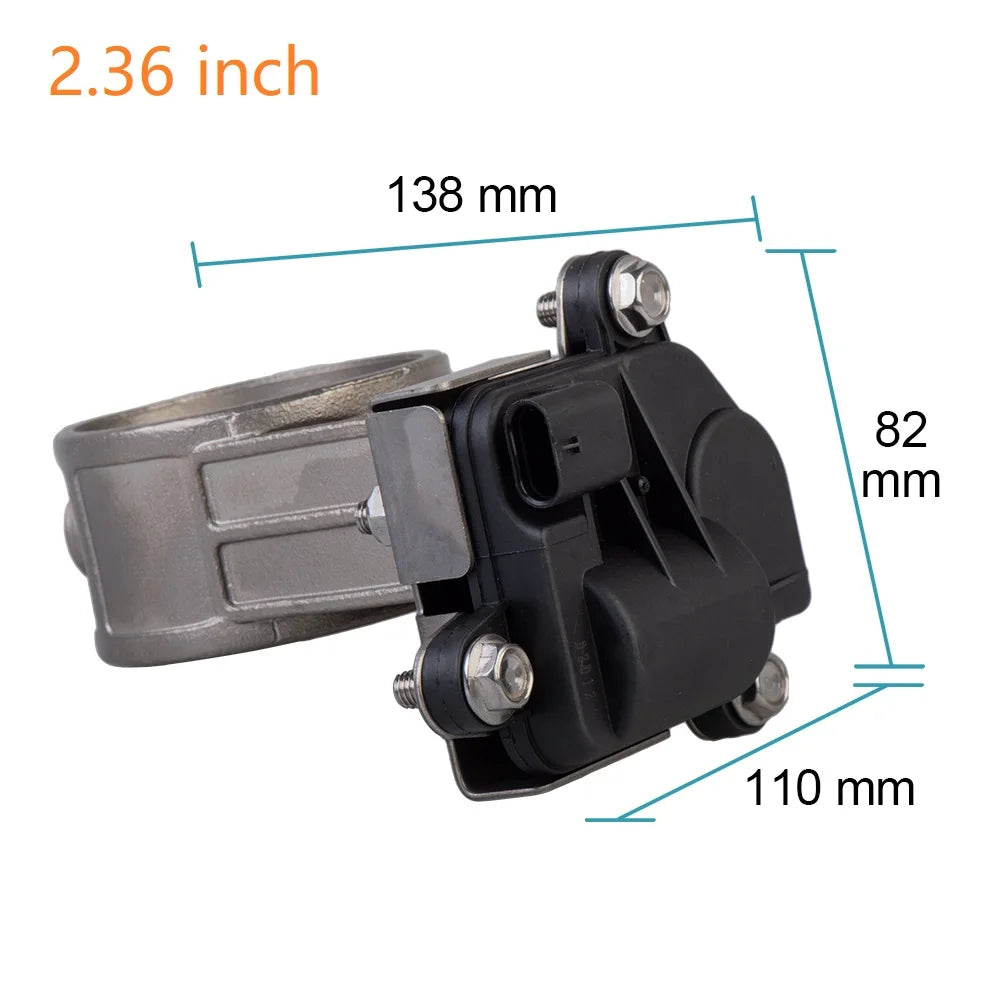 Electric Exhaust Control Valve Dual Set With Remote Cutout Control For 2"/2.36"/2.5"/2.75"/3" Pipe 2pcs Valve