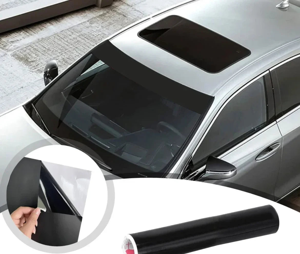 Glossy Black Vinyl Wrap 3/5/7/10CM Tape Window Trim Film Stripe Car Stickers For Car Accessories Pillar Hood Roof