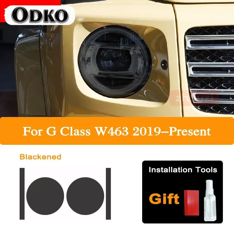 For Mercedes Benz G Class W463 2019 2020 2021 Car Headlight Tint Black Protective Film Taillight Transparent TPU Sticker AMG