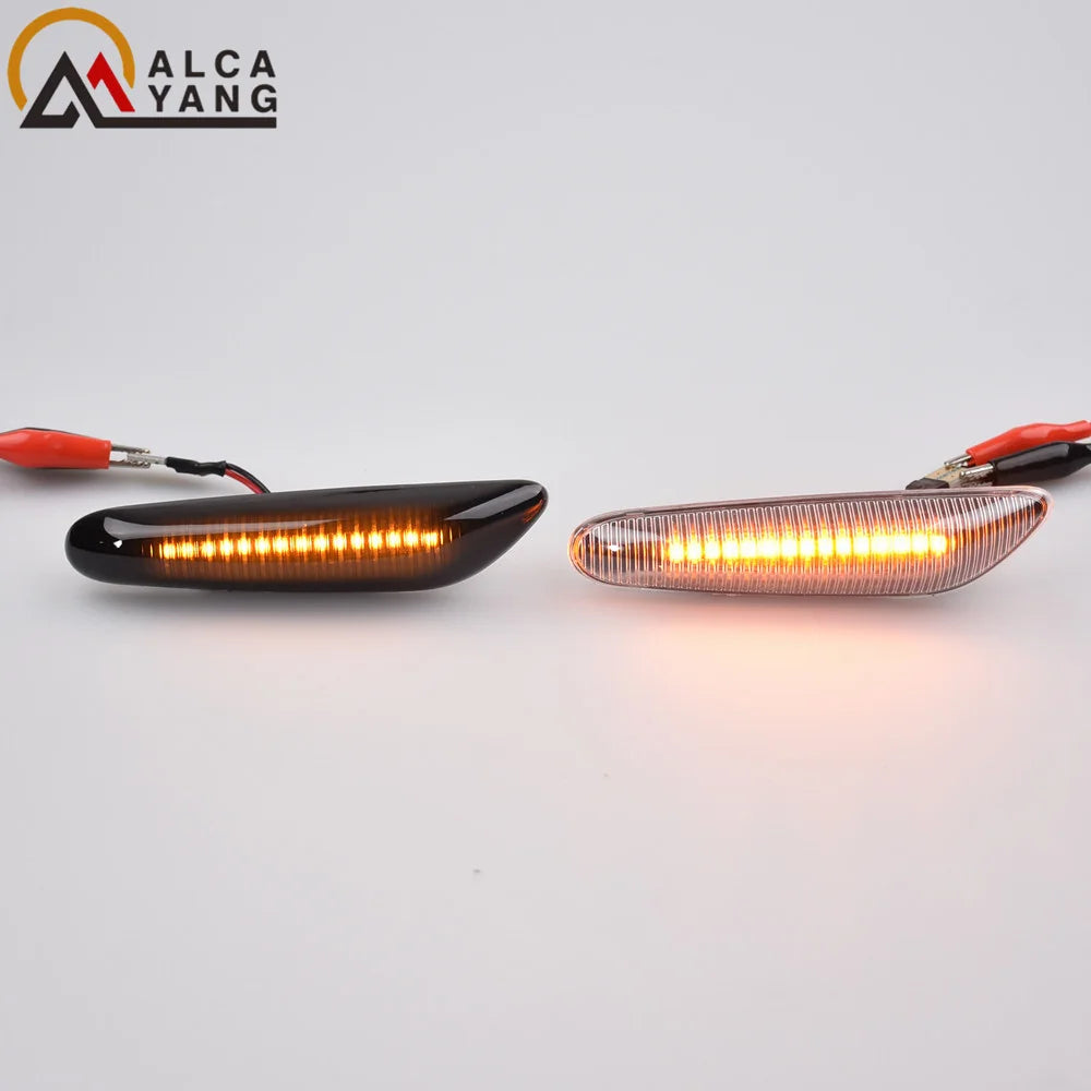 Dynamic LED Turn Signal Light Side Marker For BMW E60 E61 E90 E91 E87 E81 E83 E84 E88 E92 E93 E82 E46 1 3 5 Series X1 X3 2004