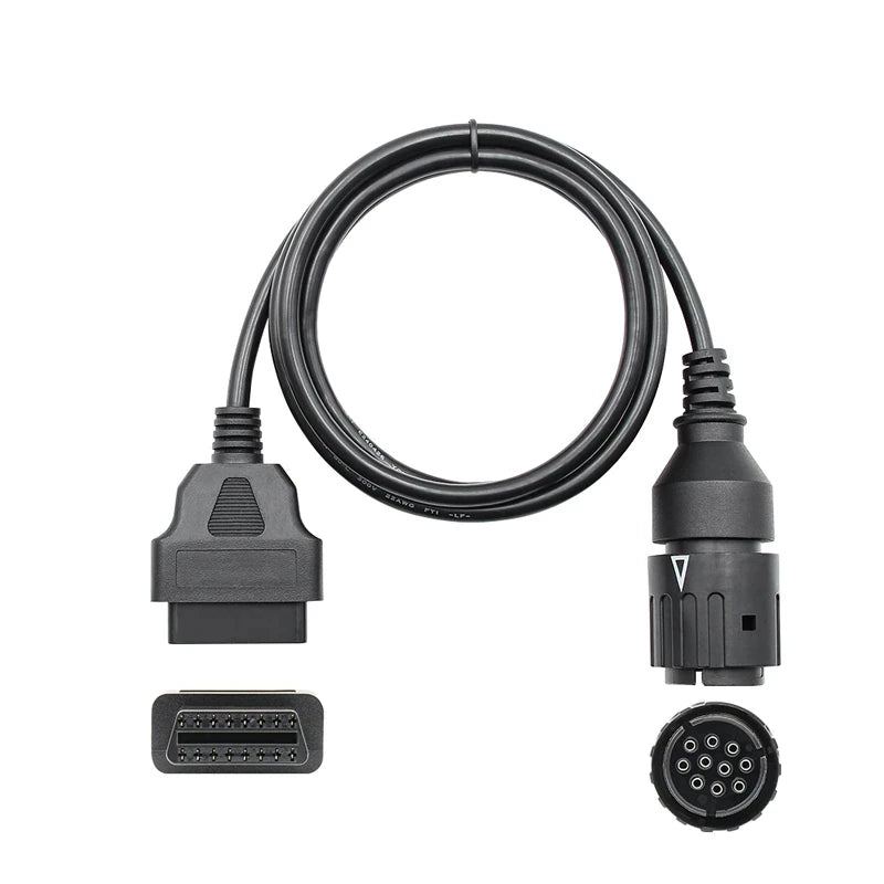 Motorcycles 10 Pin Adapter ICOM-D Cable 10Pin To 16Pin OBD2 Diagnostic Connector Motobikes OBD 2 Extension Cable