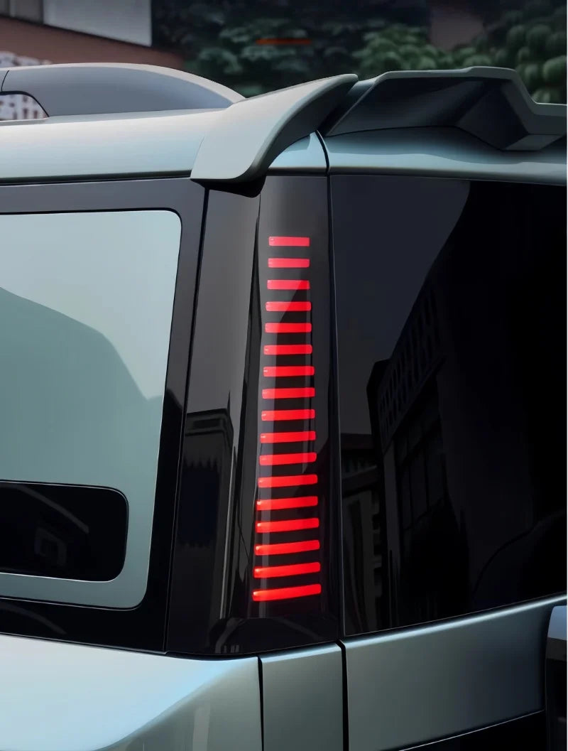 Car Smoked D-pillar Lights Fit for BYD Leopard 7 Titanium 7 Modified Car Tailgate LED Turn Signal Warning Lights Upgrade Parts