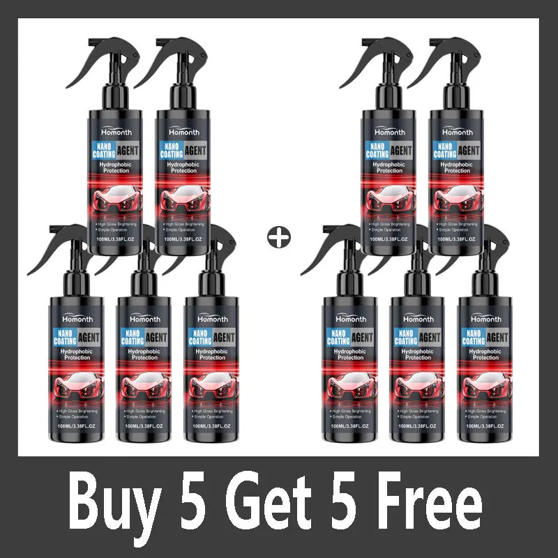 3in 1 Car Ceramic Nano Coating Liquid Coat Nano Crystal Hydrophobic Layer Polishing Paint Coating Agent - 3in 1 Car Polis