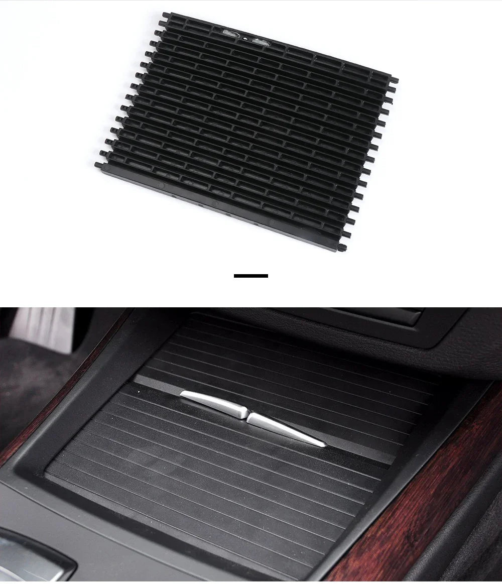 For BMW X5 X6 E70 E71 E72 Front Console Cup Holder Sliding Shutters Cover Trim Center Roller Blind Cover Replacement 2007-2014