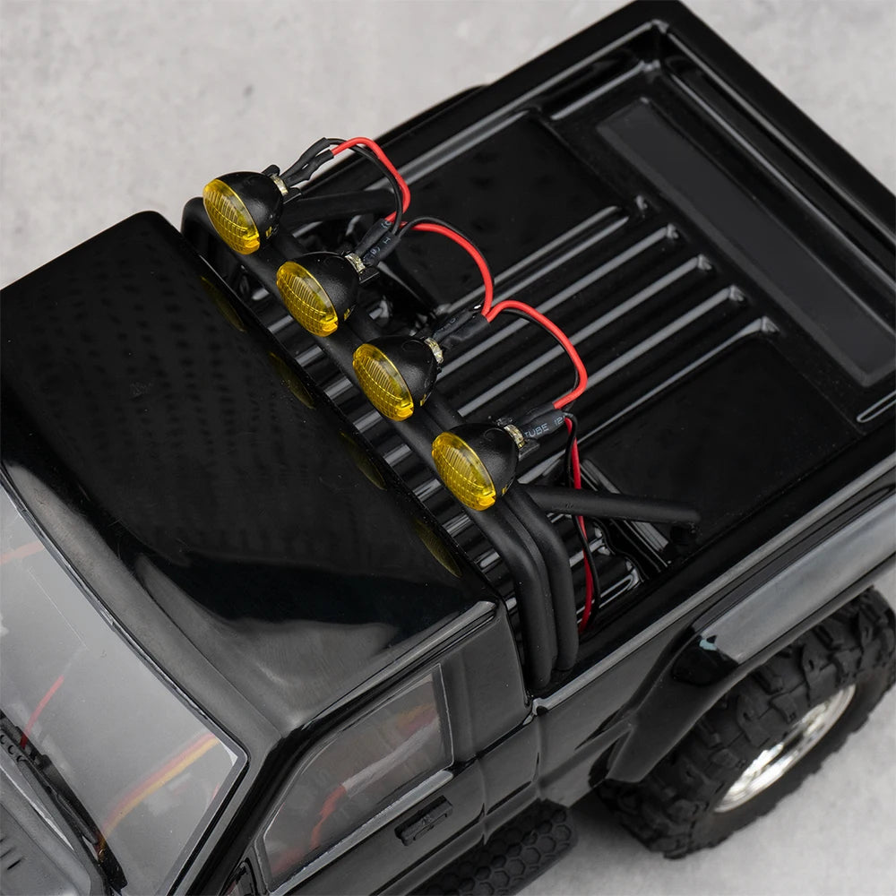 AXSPEED RC Car Roof Light Front Bumper Lights for 1/18 HPI Venture HILUX Upgrade Accessories