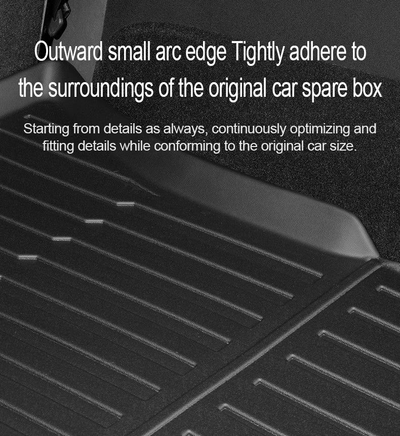 For Tesla New Model Y Juniper Premium/Performance 2025+ TPE Floor Mats Luggage Mat Wear-resistant Foot Pads ModelY Trunk Mats
