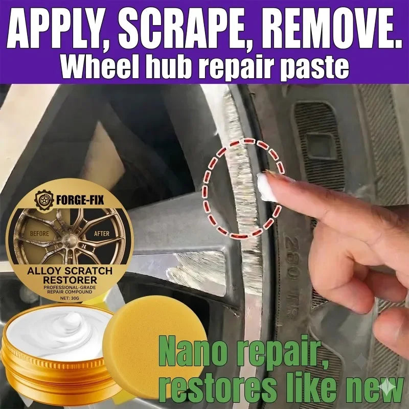 Car Wheel Rim Scratch Repair Paste  Aluminum Alloy Rim Refurbishment Paint for Scratches