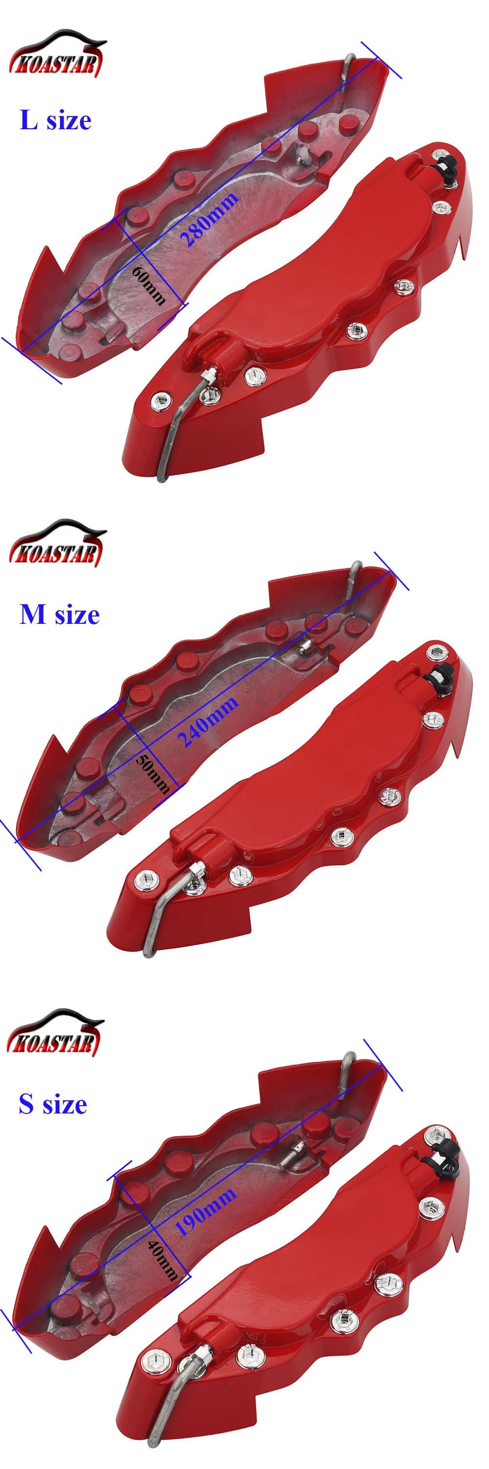 240mm 280mm Universal fitment Aluminum Brake Caliper Brake Caliper Covers