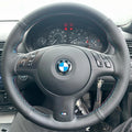 For BMW 330i 540i 525i 530i 330Ci BMW E46 M3 E39 Braid Car Steering Wheel Cover Microfiber Leather Car Accessories