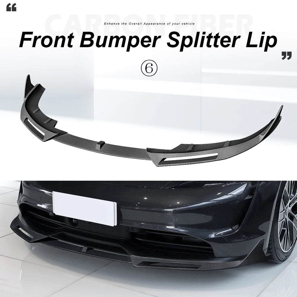 For Porsche Taycan RWD 4S Turbo S rear lip / trunk 2019-up Carbon fiber Body Kits Front Lip Rear Spoiler Side Skirts Diffuser