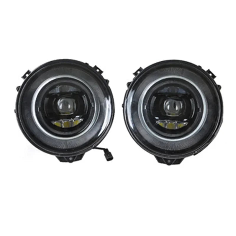For Mercedes-Benz G-Class W463 G500, G63, G350, G65, G55 Modified With Geometric Headlights, Blackened Old Model Upgraded To New