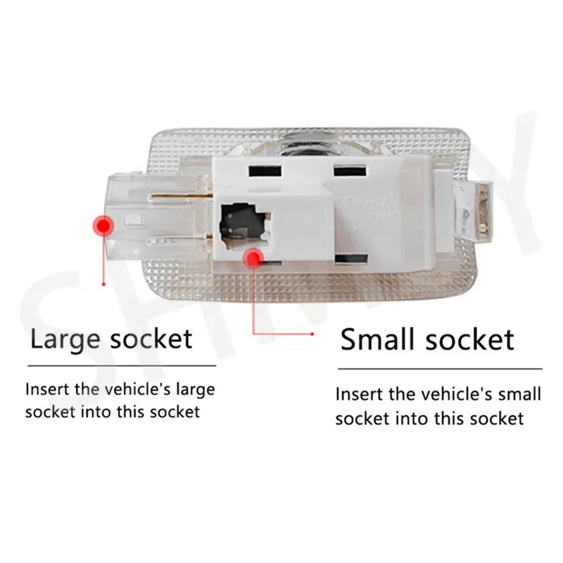 2Pcs LED Car Door Lights Warning Lamps Night Signal Lights For Land Cruiser 200 J200 LC200 120 J100 LC100 300 LC300 2007-2024