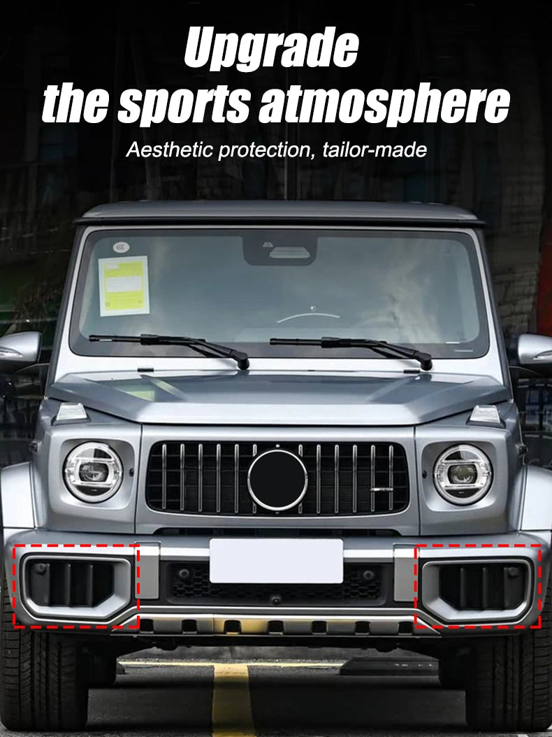 For Mercedes Benz G-Class W465 G63 2025+Real Carbon Fiber Car Front Bumper Side Air Inlet Decorative Frame Car Accessories