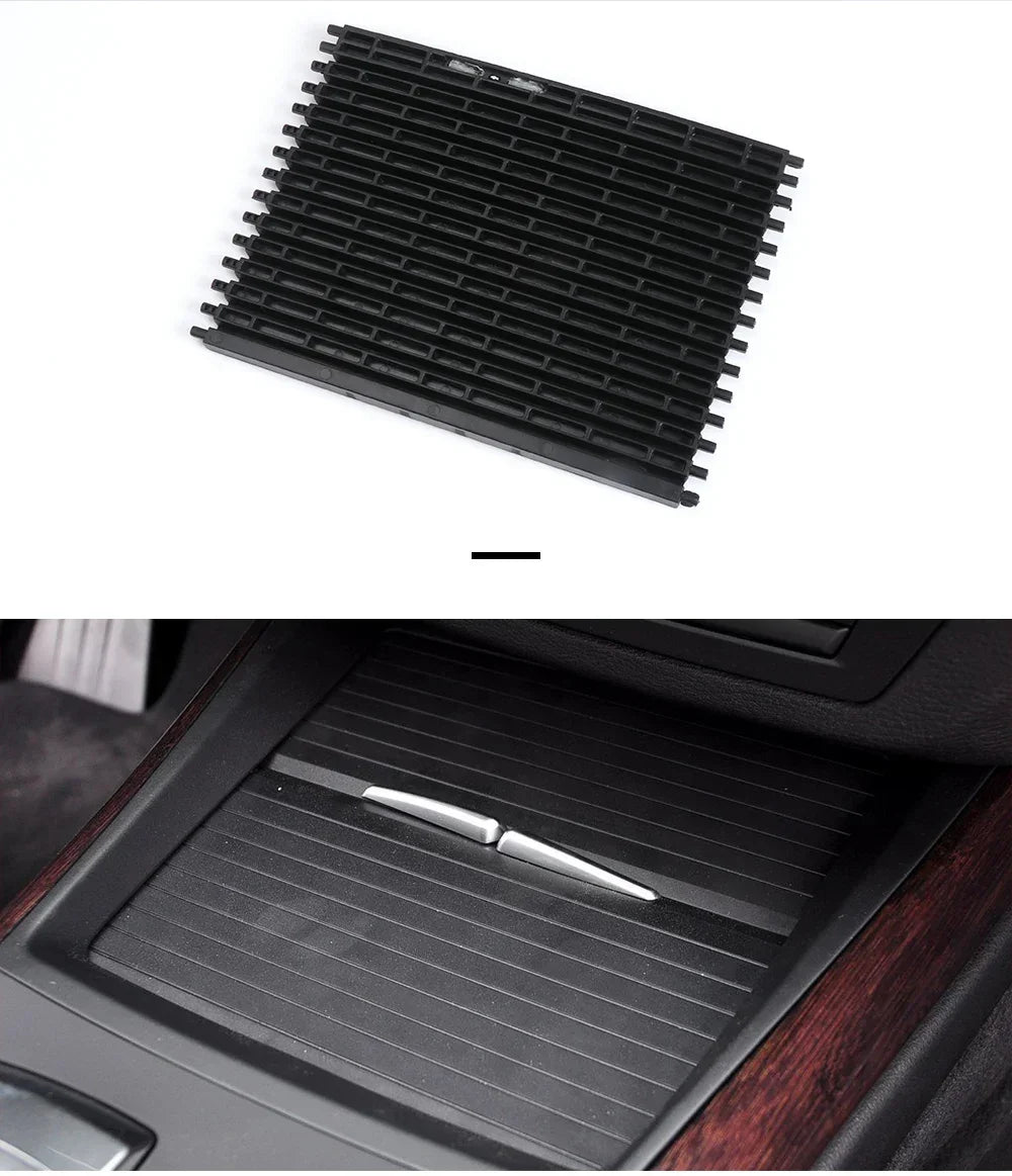 NEW-For BMW X5 X6 E70 E71 E72 2007-2014 Interior Central Console Drink Water Holder Cover Cup Holder Zipper Cup Holder Pull Plat