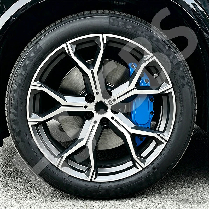 2/4Pcs L/M Metal Car Brake Caliper Cover Stickers Brake Disc Anti Dust Cover Protective Shell Wheel Auto Styling Accessories