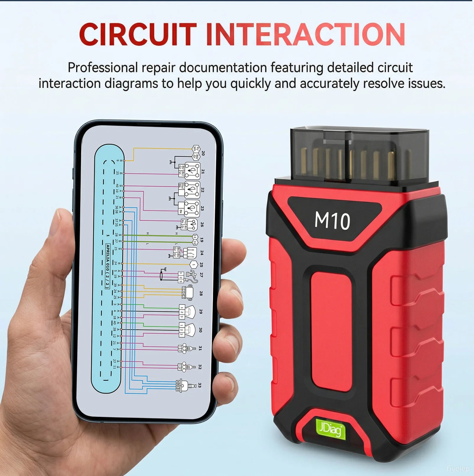 Jdiag M10 Bluetooth OBD2 Scanner Diagnostic Motorcycle Oil Ret TPS Service Reset ABS Coding CO Idle For BMW Harley Ducati KTM