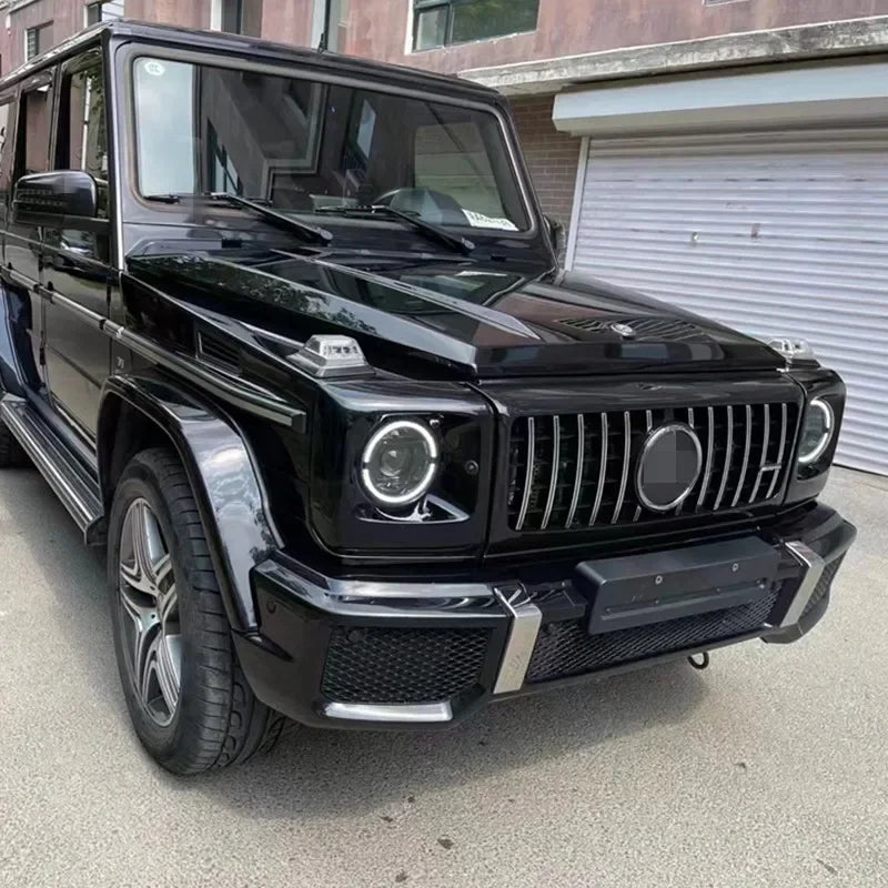 For Mercedes-Benz G-Class W463 G500, G63, G350, G65, G55 Modified With Geometric Headlights, Blackened Old Model Upgraded To New
